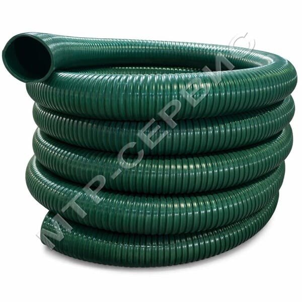 Шланг ПВХ 80 мм - 1,6 атм, для ассенизаторских машин "Агро Эластик Супер" (зеленый)